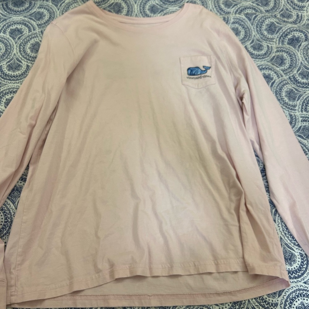 Vineyard Vines Pink Long Sleeve Shirt